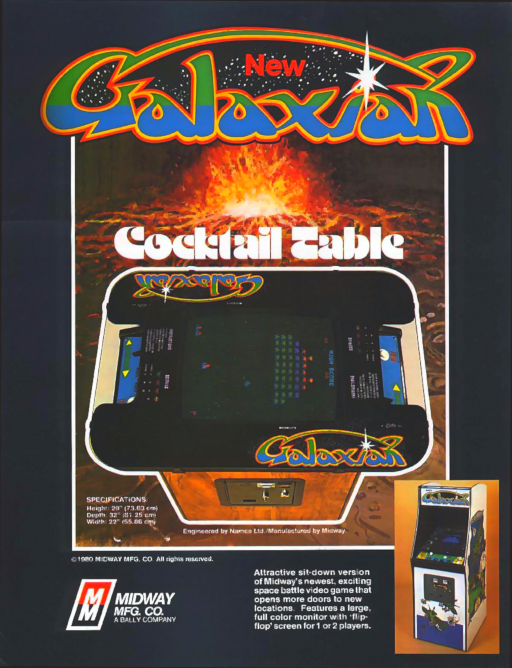 Galaxian (Midway set 2) Arcade Game Cover